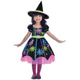 amscan 9905053 Meisjes Spider Heks Halloween Fancy Dress Kostuum Leeftijd 4-6 Jaar