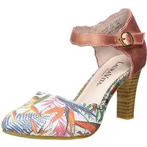 Laura Vita Alcbaneo 54 pumps met riempjes voor dames, Meerkleurig Corail Corail, 42 EU