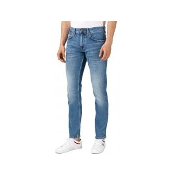 Heren Kleding voor voor Jeans voor Jeans met rechte pijp Tommy Hilfiger Denim Rechte Denton Str Belver Grijze Jeans in het Blauw voor heren 