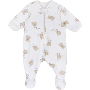 Chicco Romper voor baby en peuters, uniseks kinderen, Lichtblauw bedrukt, 0 Maanden