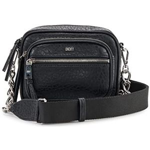 DKNY Abby Camera Tas, Zwart/Zilver, Eén maat