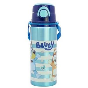 Bluey - Drinkfles - Aluminium - 730 ml - Met Rietje & Drukknop - BPA-vrij - Bluey & Bingo Design