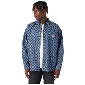 Wrangler Overhemd voor heren, Dark Indigo., XXL
