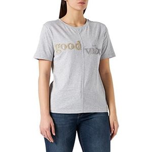 Comma CI Dames T-shirt met korte mouwen, 90D1 Placed Print Wordi, 38