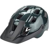 ABUS MoTrip MTB-helm, robuuste fietshelm met in hoogte verstelbaar vizier voor mountainbikers, individuele pasvorm, voor dames en heren, glanzend groen, M