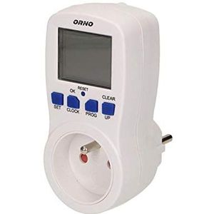 Orno OR-PRE-409 Digitale tijdschakelaar, stopcontact, count DOWN-zomertijdfunctie, random-functie