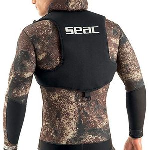SEAC Gewichtsvest, Loodhoudende Vest of rugzak voor Onderwatervissen, Freediving en Snorkelen, zwart