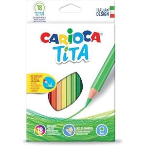 Carioca Tita potloden, 18 stuks, meerkleurig