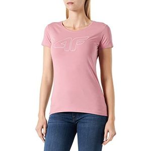 4F T-shirt dames, Lichtroze., XXL