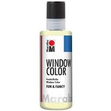 Marabu Window Color fun & Fancy, 04060004872, fluorescerend geel 80 ml, raamverf op waterbasis, verwijderbaar op gladde oppervlakken zoals glas, spiegels, tegels en folie