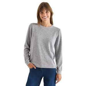 Cecil - Gebreide Trui - Urban Dark Blue Melange - Met Knopen