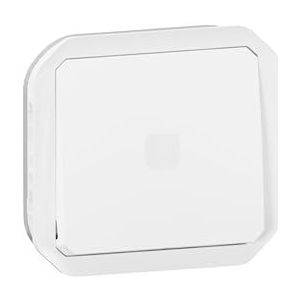 LEGRAND, Plexo nieuw inzetstuk, tijdschakelaar uitgestelde verlichting, bevat een reeds geïntegreerde LED voor het verlichten van de schakelaar, schroefklemmen, IP55 - IK07, kleur: ultrawit, 069604L
