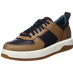 HUGO Kilian_Tenn_FL Sneakers voor heren, wit 100, 44 EU, bruin, 45 EU