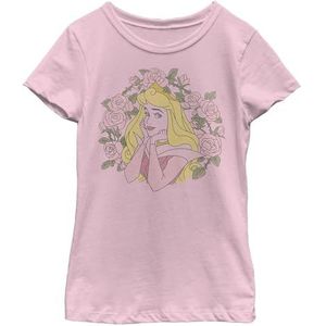 Disney Briar Rose Thorns T-shirt voor meisjes, lichtroze, M