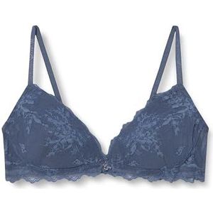 EMPORIO ARMANI Woman's Eternal LACE Gewatteerde Triangle BH Blauw XL, Blauw, XL