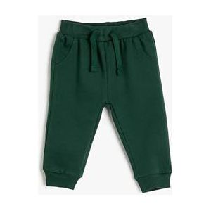 Koton Babyboy Basic Jogger Sweatpants Brushed Interior Zakken Trekkoord Katoen, 178 (Pistache), 3-4 jaar