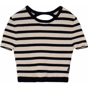 Replay meisjes trui, 050 boter wit/blauw, 8 Jaar