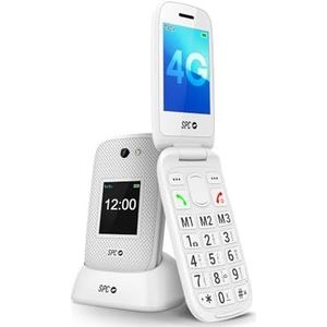 SPC Harmony 2 - Mobiele Telefoon - Wit - 4G - Twee Krasbestendige Displays - SOS-knop