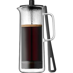 WMF Coffee Time Coffeepress dubbelwandig, 0,75 l, French Press, koffiezetapparaat voor 6 kopjes, glas, vaatwasmachinebestendig