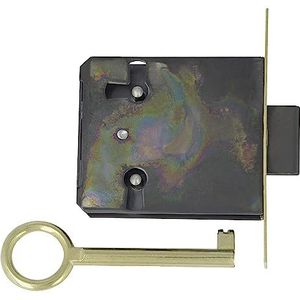 Amig Insteekslot voor meubels, ingang 40 mm, inclusief sleutel, sluitsysteem voor tafels, kasten en kleine meubels, mat messing