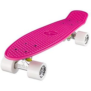Ridge Retro Skateboard Mini Cruiser, roze/wit, 22 inch, 4X-VV54-PW52