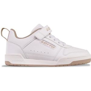 LOTTO Unisex Toco Bc K Sneakers voor kinderen, Wit beige., 35 EU