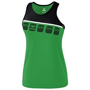 Erima Meisjes 5-C tanktop, smaragd/zwart/wit, 164