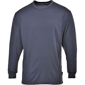 Thermoshirt - Basis - Lange Mouw - Donkergrijs - Fijne Stof