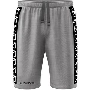 Givova Terry Band Bermuda Light Melange GRIJS Maat XL, zwart, XL