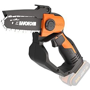 WORX WG324E.9 Accu-eenhands-takkenzaag, 20 V, 12 cm zwaardlengte, licht en comfortabel, PowerShare compatibel, zonder accu en oplader