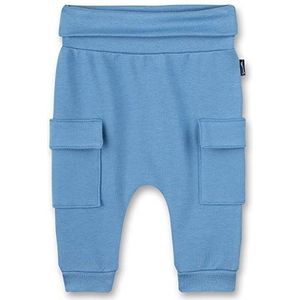 Sanetta Babyjongensbroek van gebreide stof, blauwe vrijetijdsbroek, lichtblauw, 80 cm
