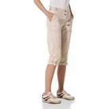 Capri Broek - Boulder Beige - Knoopdetails - Iets Lager Taillehoogte