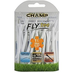 Champ Fly Golf-Tee (verpakking van 20 stuks) - Wit