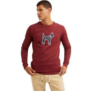 WILLIOT doggy heren sweatshirt, Bordeaux, 3XL