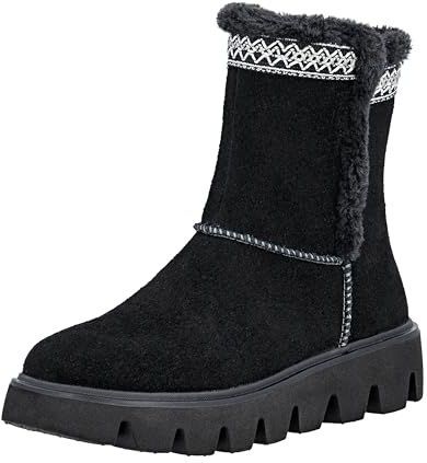 Rieker - Boots - Zwart - Leer - Warm Gevoerd - Ritssluiting