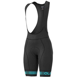 ALE' Alé Cycling PRR Strada korte broek voor dames, zwart/turkoois, XS