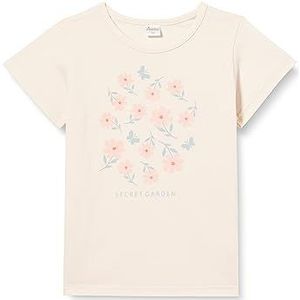 Pinokio T-shirt voor babymeisjes, Peach Summer Garden, 86 cm