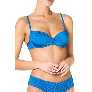 goldenpoint Bikini dames badpak bandeau-beha ruches, blauw, 90B