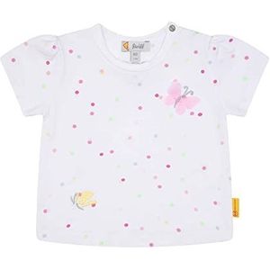 Steiff T-shirt met korte mouwen voor babymeisjes, wit (bright white), 50 cm
