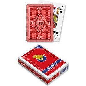 Dal Negro 24130 kaarten Poker S. Siro A1 rood kunststof