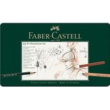 Faber-Castell 112977 - Pitt Monochrome set in metalen etui, groot, 33-delig