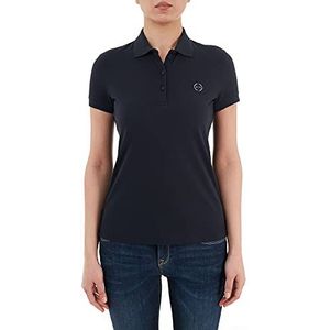 Armani Exchange - Polo Shirt - Blauw - Dames - 100% Katoen
