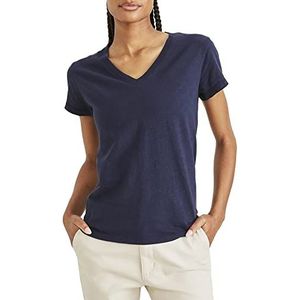 Dockers Dames V-hals Tee Ss Navy Blazer, navy blazer, M