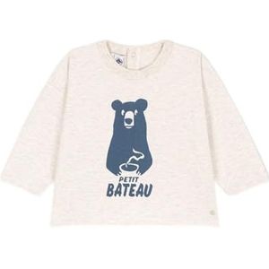 Petit Bateau A08G7 Montelimar Chine T-shirt met lange mouwen, beige, 18 maanden voor baby's, Beige (Montelimar Chinees), 18 Maanden