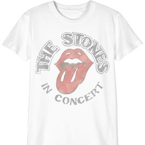 cotton division The Rolling Stone ""in Concert"" Unisex T-shirt voor kinderen, referentie: BOROLLITS008, wit, maat 10 jaar, Wit, 10 Jaar