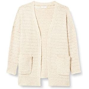 ONLY Women's Onlnew Chunky L/S Loose CARDGAN KNT Sweater, Pumice Stone/Detail:W. Melange, M (4-pack)