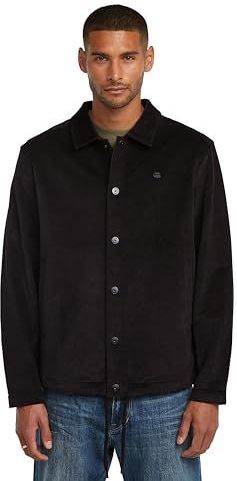 Cord Coach Sweater Jack - Zwart - Heren