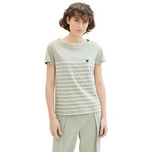 TOM TAILOR T-shirt voor dames, 34895 - Desert Green, XXS