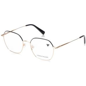Longchamp LO2152 bril, goud/zwart, 53/19/140 voor dames, Goud-zwart
