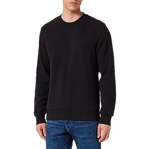 TILDEN Heren oversized sweatshirt met ronde hals 37731125, zwart, L, zwart, L Grote maten